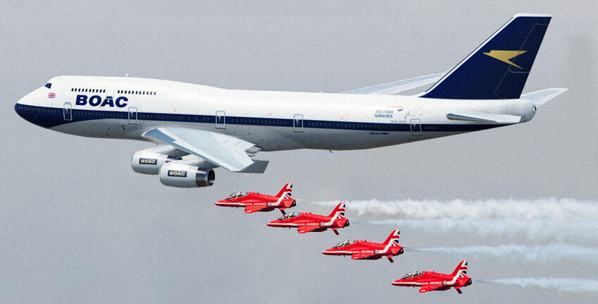 British Airways "100 Years. BOAC Livery" Boeing 747-400