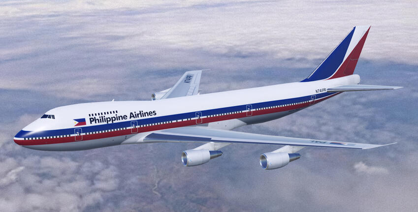 Philippine Airlines (pre-Landor Livery) Boeing B747-200B